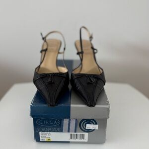 Circa Joan and David Black Women's Slingback Heels. Size 8.5